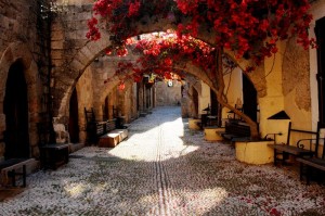Родос, живописные улочки Cтарого города (Греция)