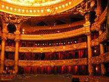 Opera Garnier. Общий вид зала. 