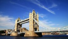 Тауэрский мост (Tower bridge) в Лондоне - самый большой раздвижной мост в мире