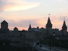 Каменец-Подольская крепость перед закатом