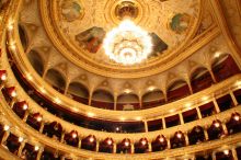 Общий вид зала Одесского оперного