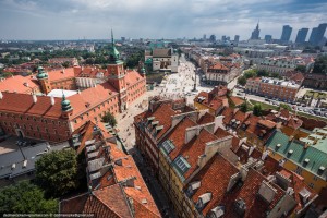 Вид на исторический центр Варшавы