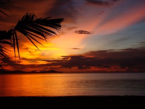 Зарево заката на острове Самуи