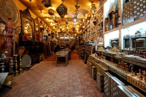 Арабский базар в старой части Иерусалима (Израиль)