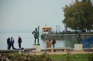 Вид на озеро Балатон (Венгрия)