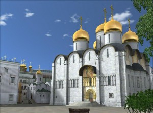 Успенский собор - белокаменное украшение центральной площади Кремля