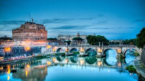 Замок и мост Святого Ангела в Риме