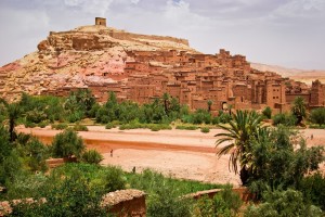 Марокко, вид на город Касба Аит Бенхадду