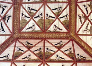 Потолок в сорочьем зале во дворце Пасу-Реал (Португалия)