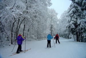 Лыжные прогулки на территории курорта