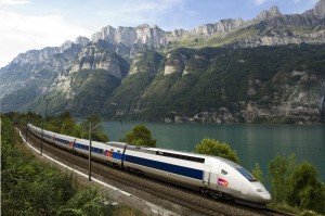 TGV на скоростной магистрали